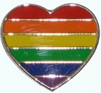 pin coração rainbow