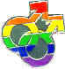 pin simbolo gay rainbow